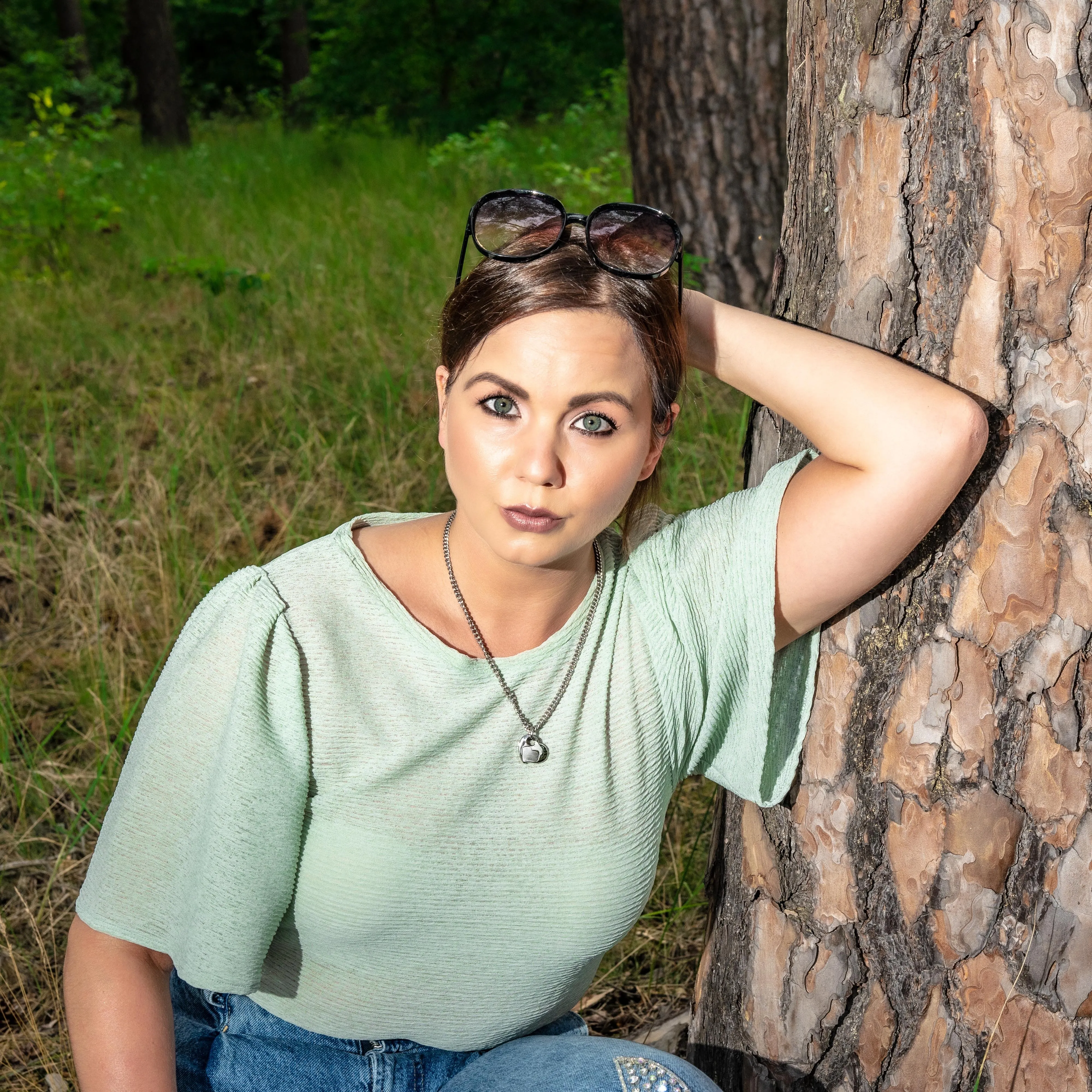 Naszyjnik srebrny serce na szerokim łańcuszku  pancerka