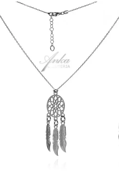 Naszyjnik srebrne łapacz snów