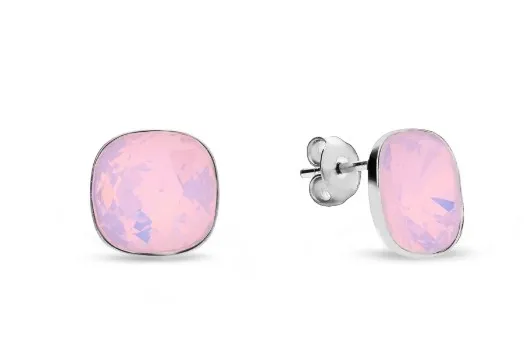 Kolczyki srebrne pr. 925 swarovski swarovski  busso w kolorze rose water opal