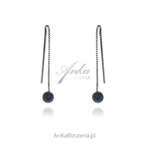 Srebrne kolczyki przeciągane