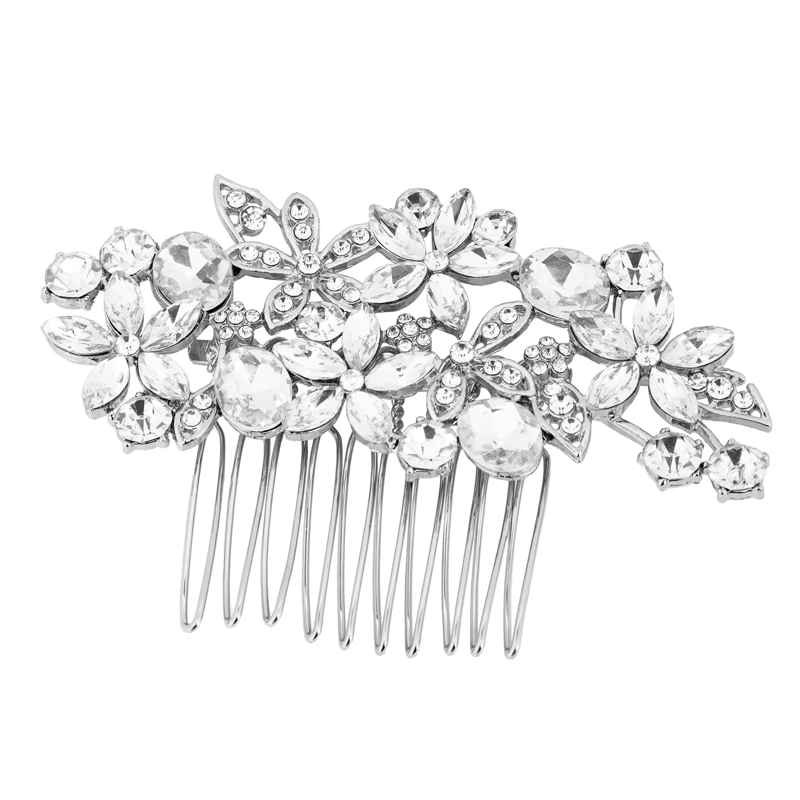 OZDOBA DO WŁOSÓW srebrna ŚLUBNA cyrkonie GRZEBYK