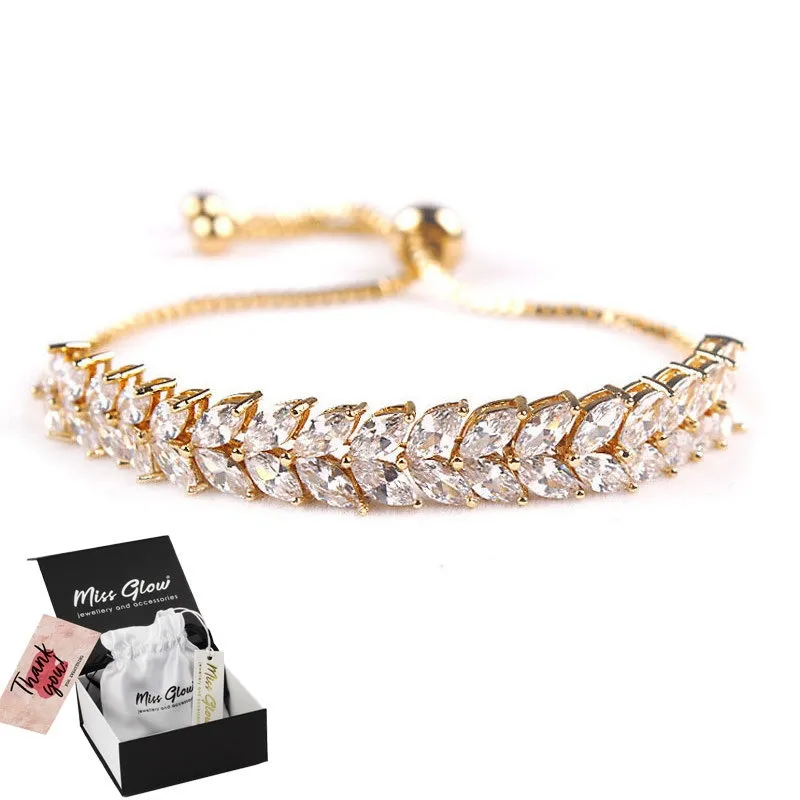 Bransoletka elegancka STAL SZLACHETNA POZŁACANA