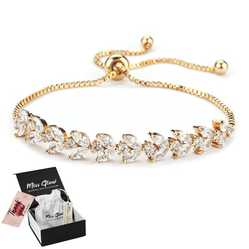 Bransoletka elegancka STAL SZLACHETNA POZŁACANA