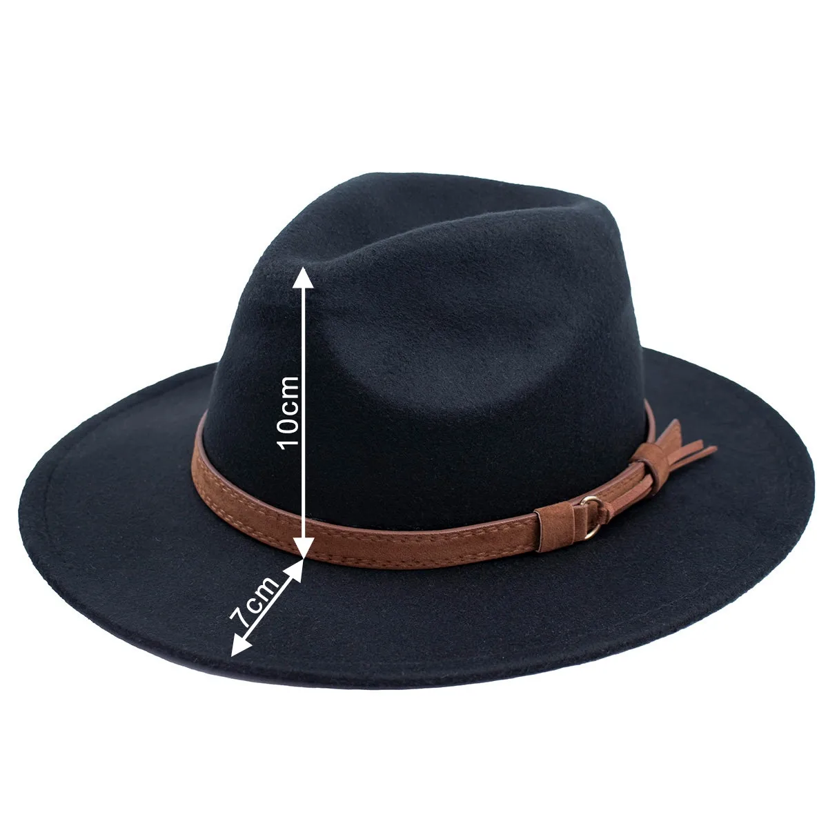 KAPELUSZ PANAMA fedora elegancki filcowy