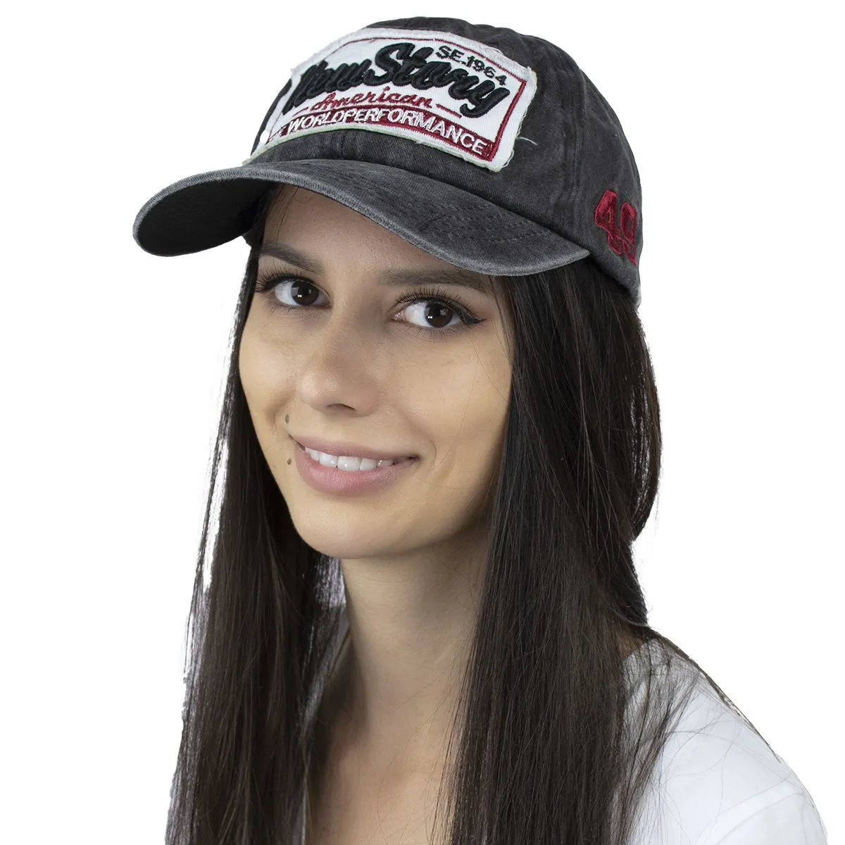 Czapka z daszkiem VINTAGE kaszkietówka bejsbolówka męska damska