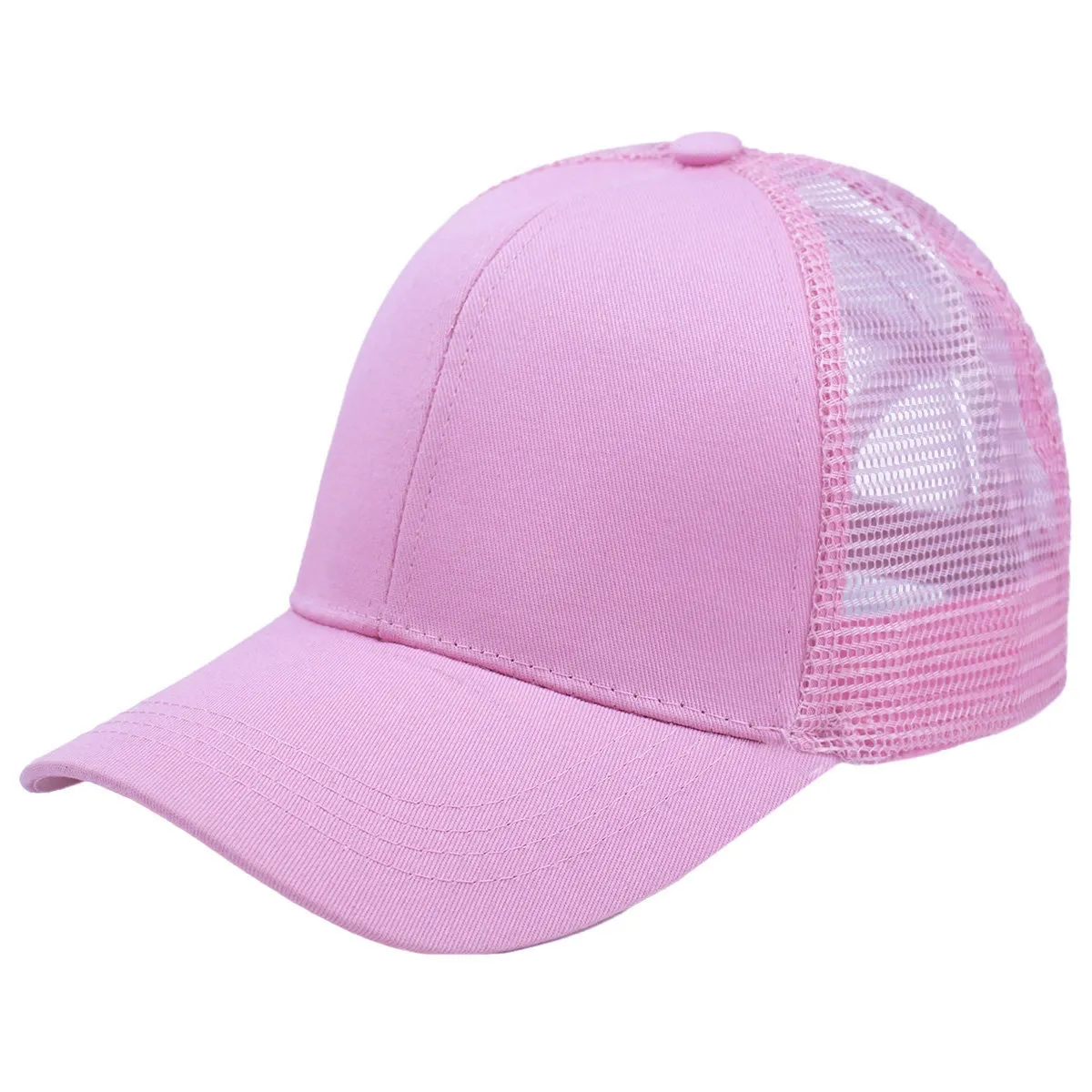 Czapka z daszkiem NA KUCYK bejsbolówka damska z siatką