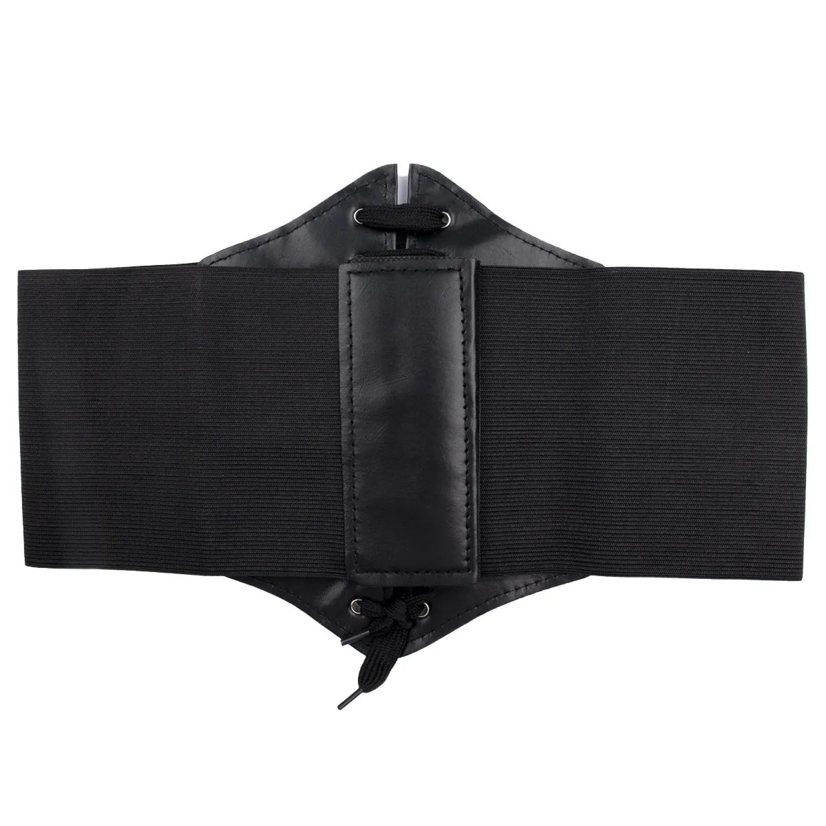 PASEK pas szeroki GORSET czarny GUMOWY SZNUROWANY rozmiar M