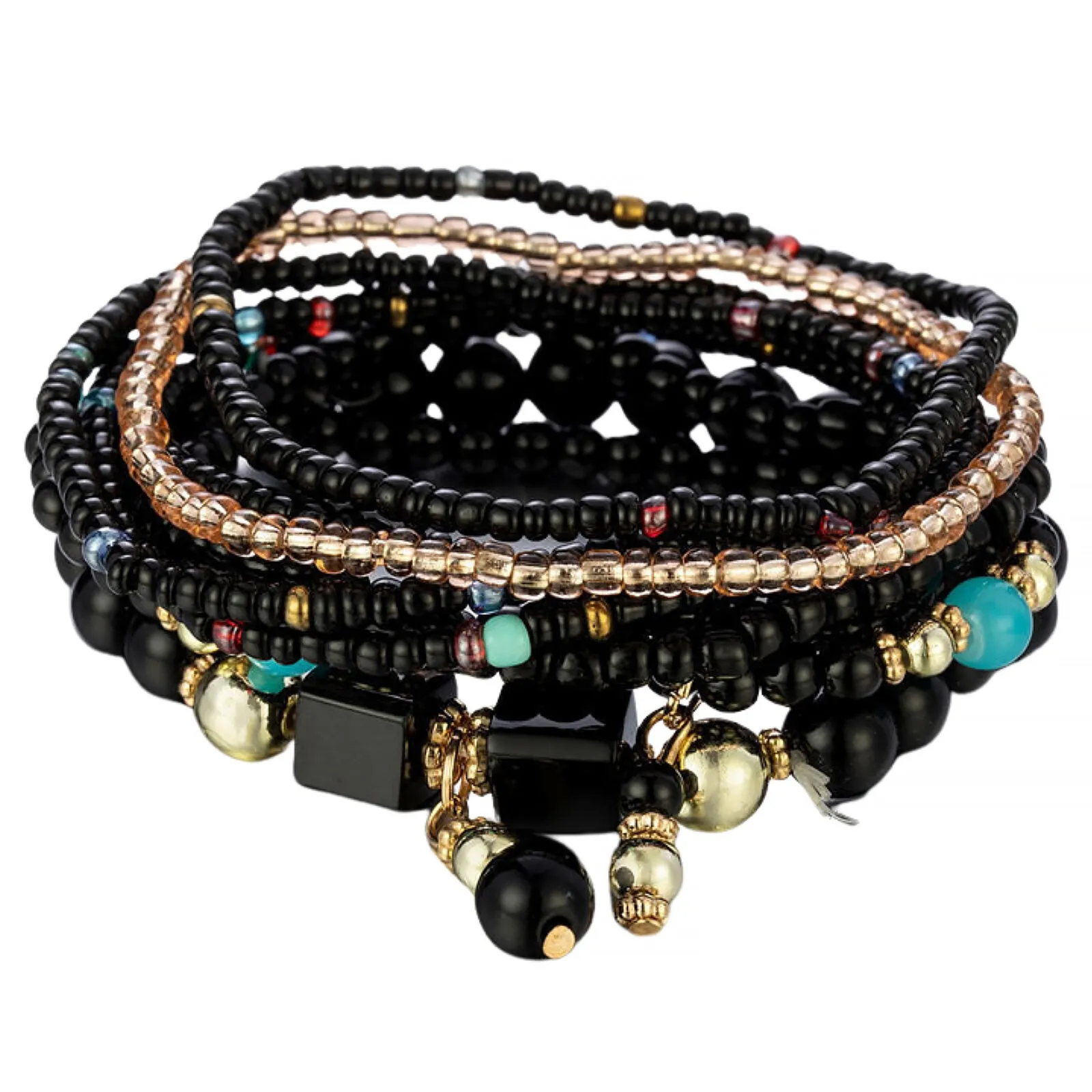 ZESTAW BRANSOLETEK elegancki DAMSKI koraliki