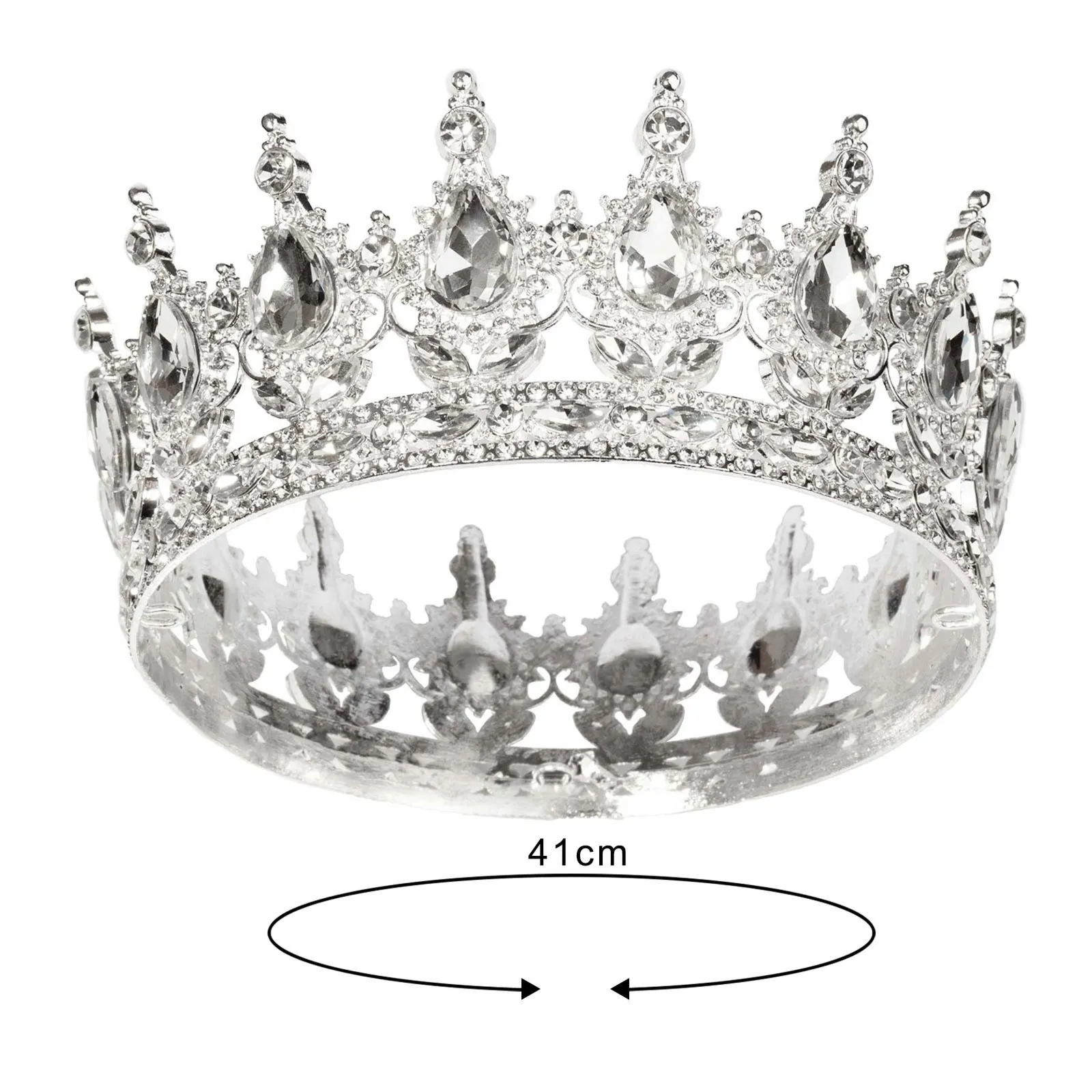 KORONA ŚLUB ozdoba do włosów diadem ŚLUBNY KRYSZTAŁY