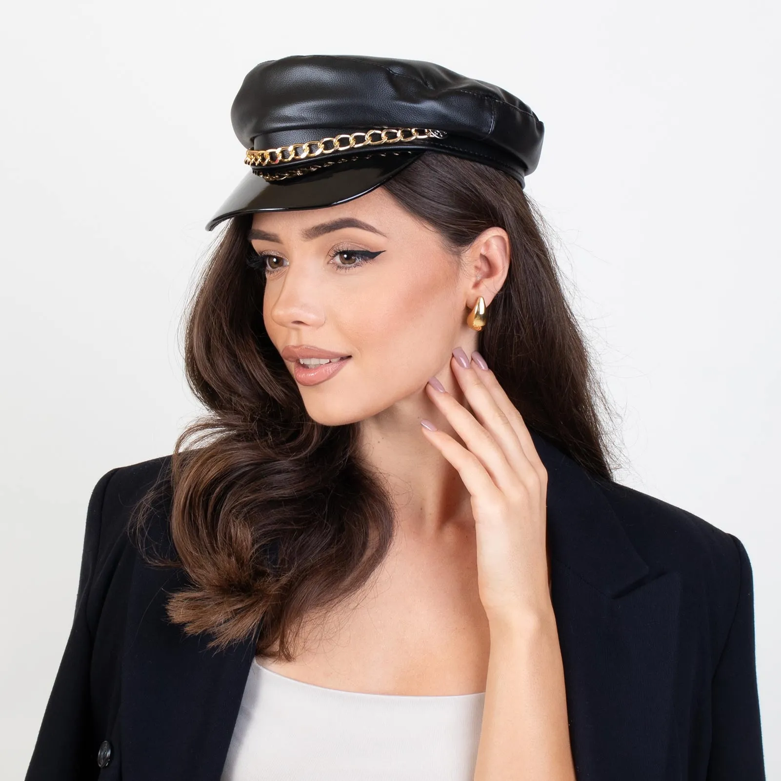 Alessio KASZKIET CZAPKA TYPU BAKER BOY z łańcuchem BOSMANKA