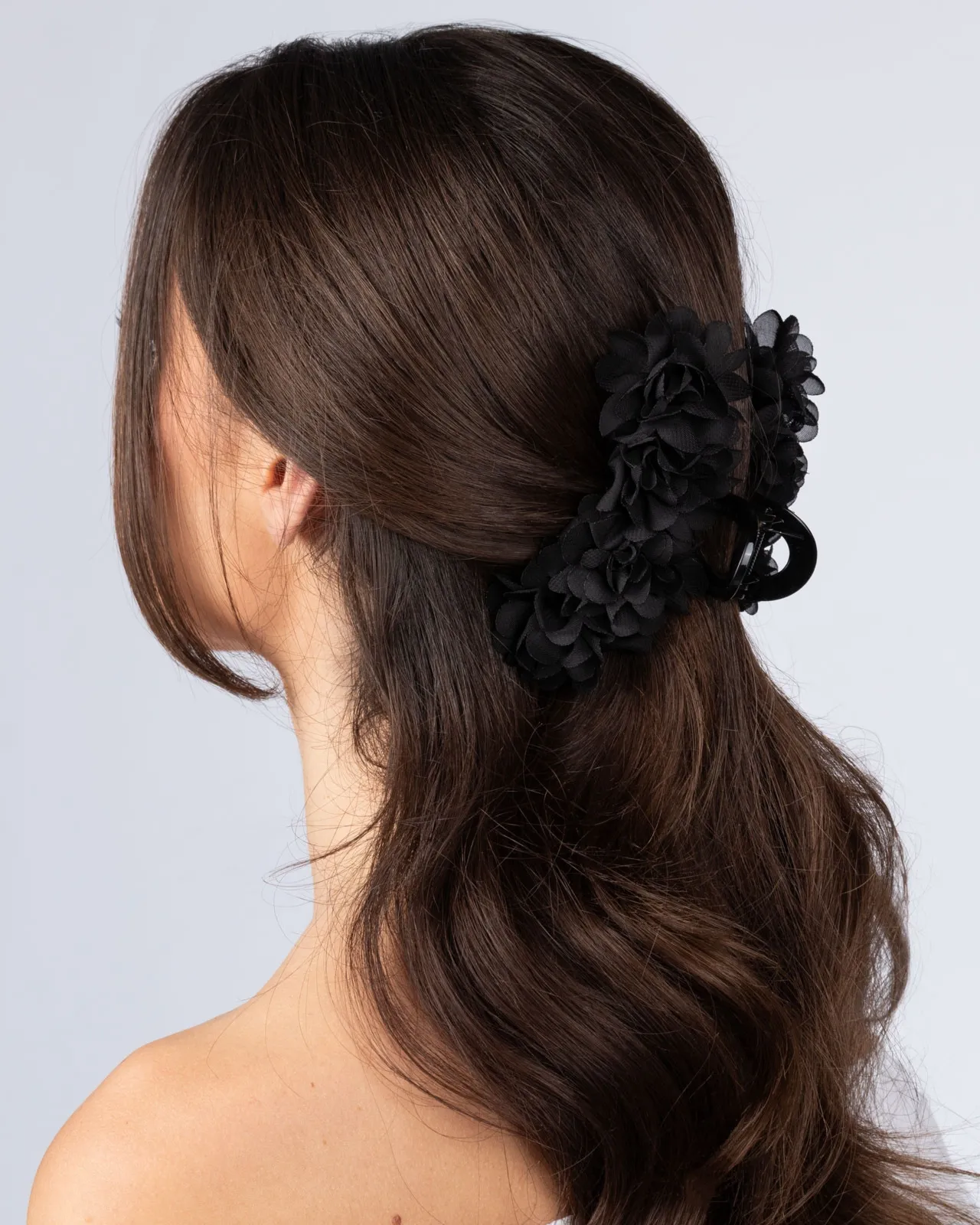 KLAMRA szczęka SPINKA do włosów duża kwiatek KWIATY żabka