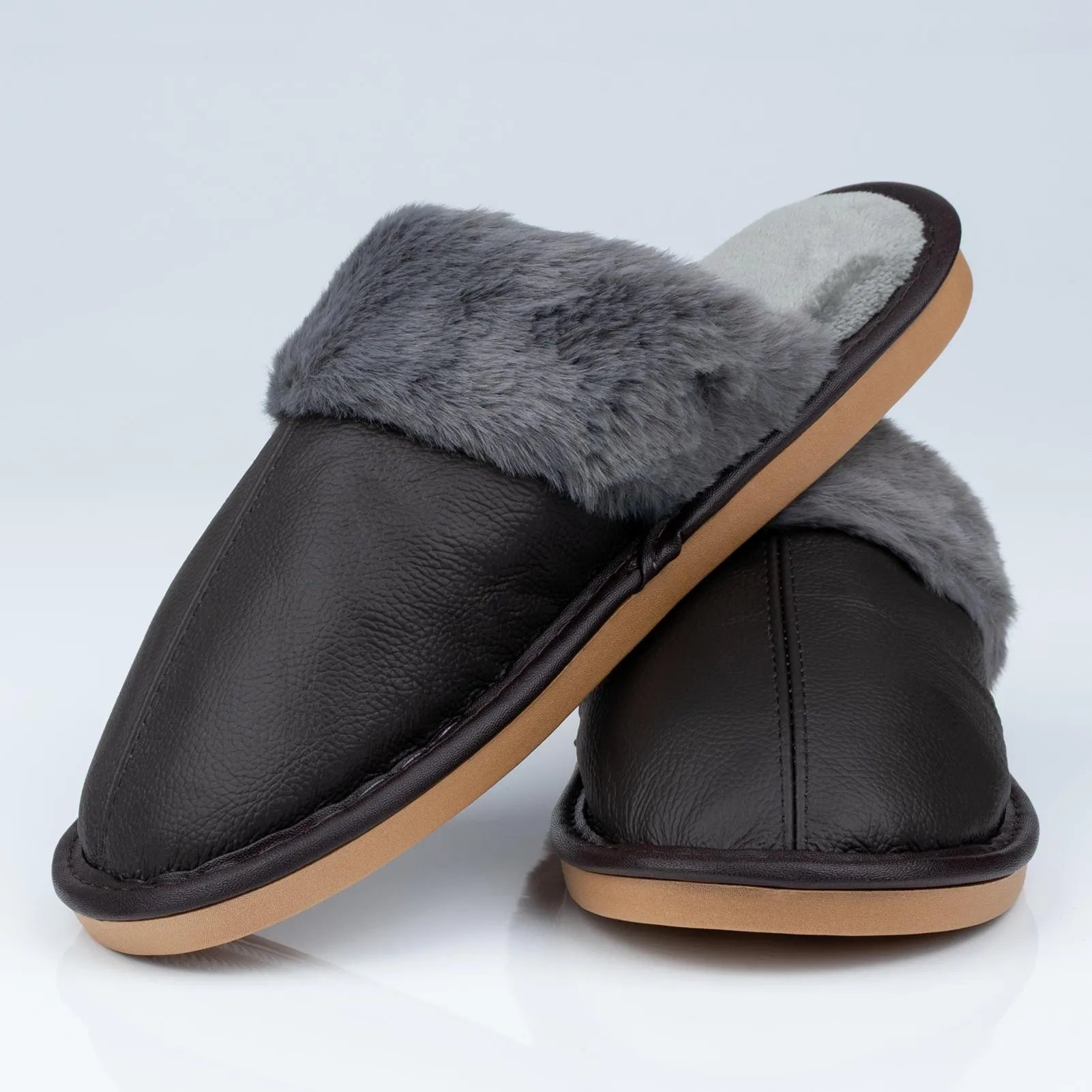 KAPCIE MĘSKIE Alessio domowe OCIEPLANE MIĘKKIE Futerko r. 41-42