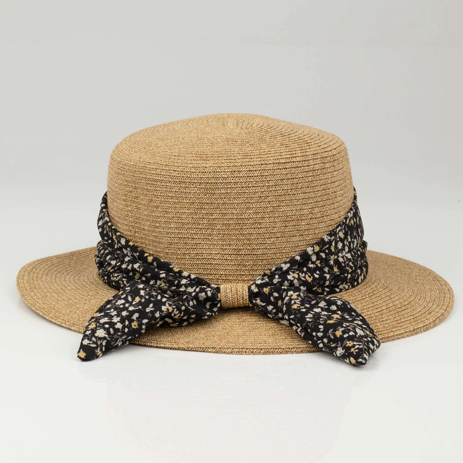 KAPELUSZ DAMSKI Alessio słomkowy boho lato plaża KOKARDA słomiany