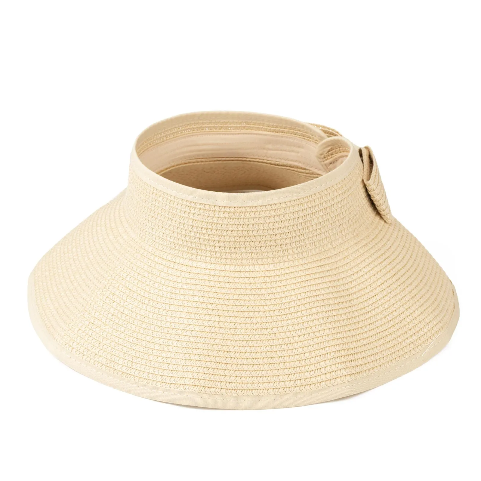 DASZEK DAMSKI Alessio słomkowy boho lato plaża KOKARDA NA KUCYK