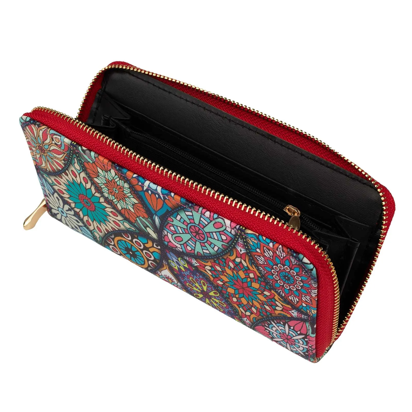 PORTFEL DAMSKI Alessio PORTMONETKA Miękki Styl Ludowy FOLK