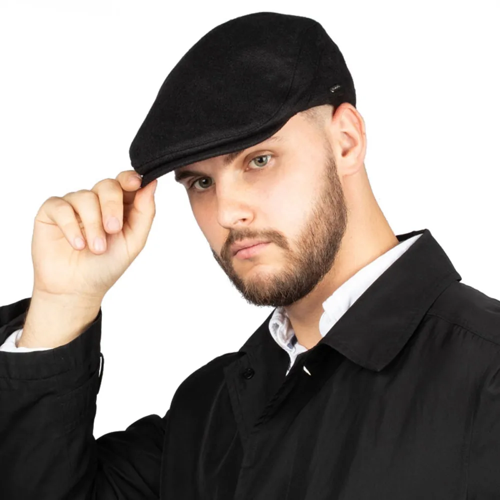 KASZKIET Męski Alessio Stylowy Elegancki FLAT CAP Jesień Zima Czapka RETRO