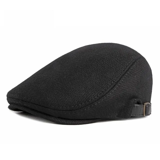 KASZKIET Męski Alessio Stylowy Elegancki FLAT CAP Jesień Zima Czapka RETRO