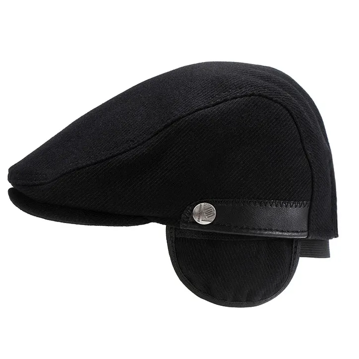 KASZKIET Męski Alessio Stylowy Elegancki FLAT CAP Jesień Zima Czapka RETRO