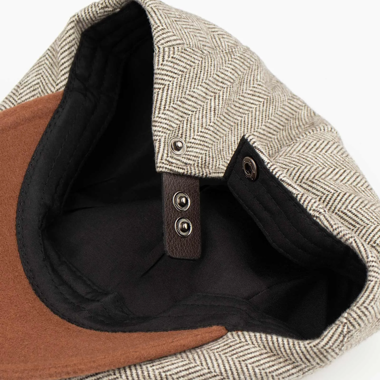 KASZKIET Męski Alessio Stylowy Elegancki FLAT CAP Jesień Zima Czapka RETRO