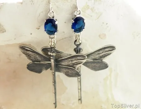 ALE WAŻKI - kolczyki z szafirem