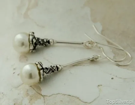 LUPO - srebrne kolczyki z perłami