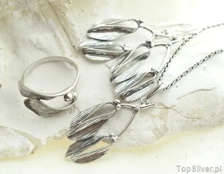 JEMIOŁA - srebrny komplet biżuterii