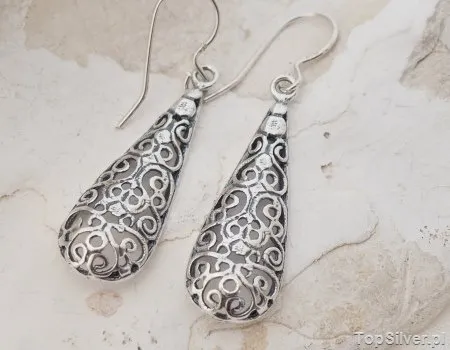 LATORIA - srebrne kolczyki sople