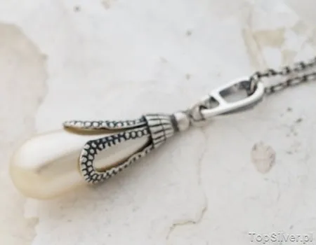 RZYMSKIE SOPLE - wisorek z perłą