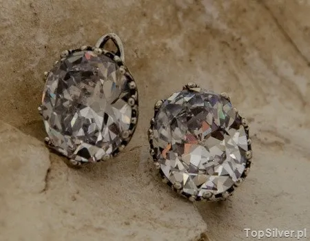 MORGAN - srebrne kolczyki z cyrkonia