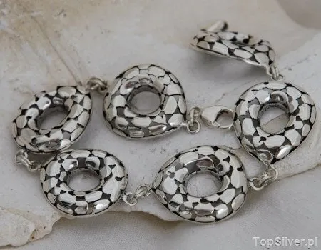 WIANO - srebrna bransoleta