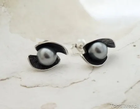 FESTA 2 - srebrne kolczyki z perłami