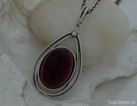 PADWA - srebrny wisior z ametystem