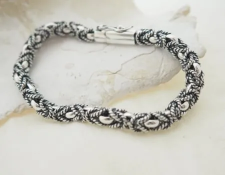 SPLOT KRÓLEWSKI - srebrna bransoletka bizantyna