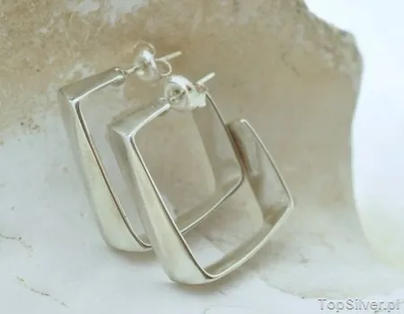 MAJKA - srebrne kolczyki na sztyft piękne wkrętki