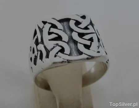 VITO - srebrny sygnet pierścień