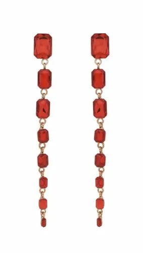 Kolczyki długie z cyrkoniami