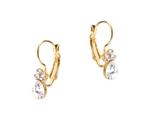Kolczyki z kryształem i kryształkami (P13595/1AU)