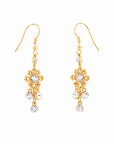 Kolczyki długie z kryształami (P12186AU)