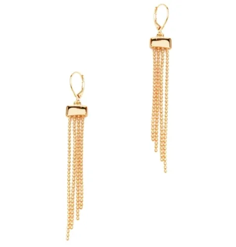 Kolczyki 4 rzędy koralików (P11462AU)