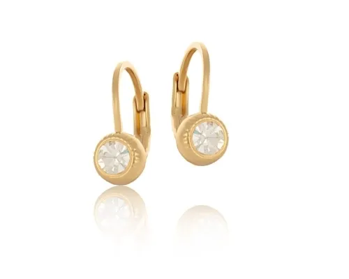 Kolczyki kryształki na angielskim zapięciu dla dziewczynki (P13323AU)