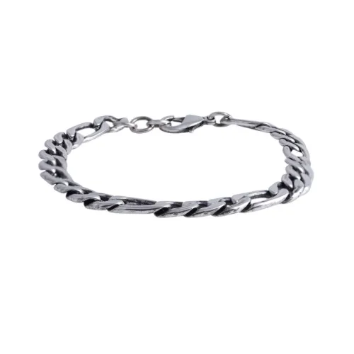 Bransoletka figaro 21 cm (B22/MEN/35/1AG CZ)