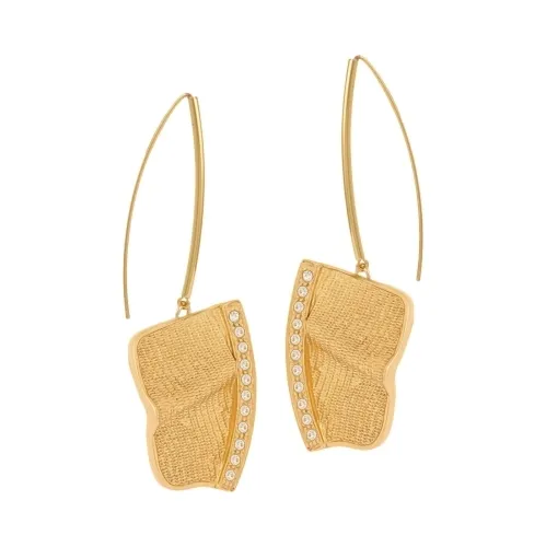 Wiszące kolczyki z rzędem kryształów z kolekcji Vintage (P24/WIN/04AU)