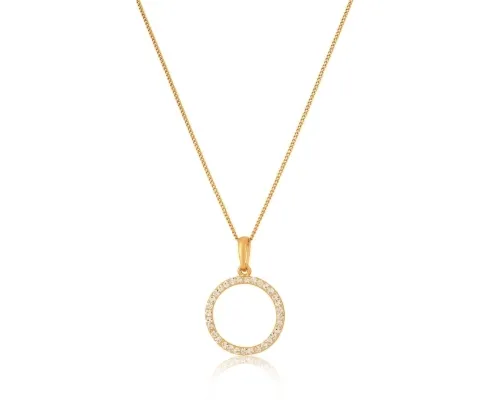 Naszyjnik z okrągłą zawieszka zdobioną kryształkami Preciosa z kolekcji Classic (C8970AU)