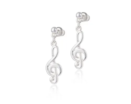 Kolczyki klucze wiolinowe z kolekcji Basic Aria Martelle (P24/NUT/05AG)