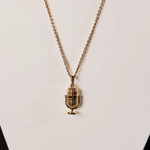 Naszyjnik z mniejszym mikrofonem Z kolekcji Colibra x Pan Lektor (C24/PAN/02)