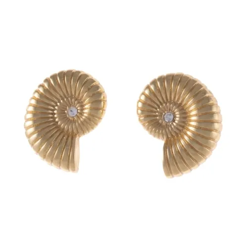Kolczyki muszle zdobione kryształkami, kolekcja Oceanique (P25/LAT/08AU)