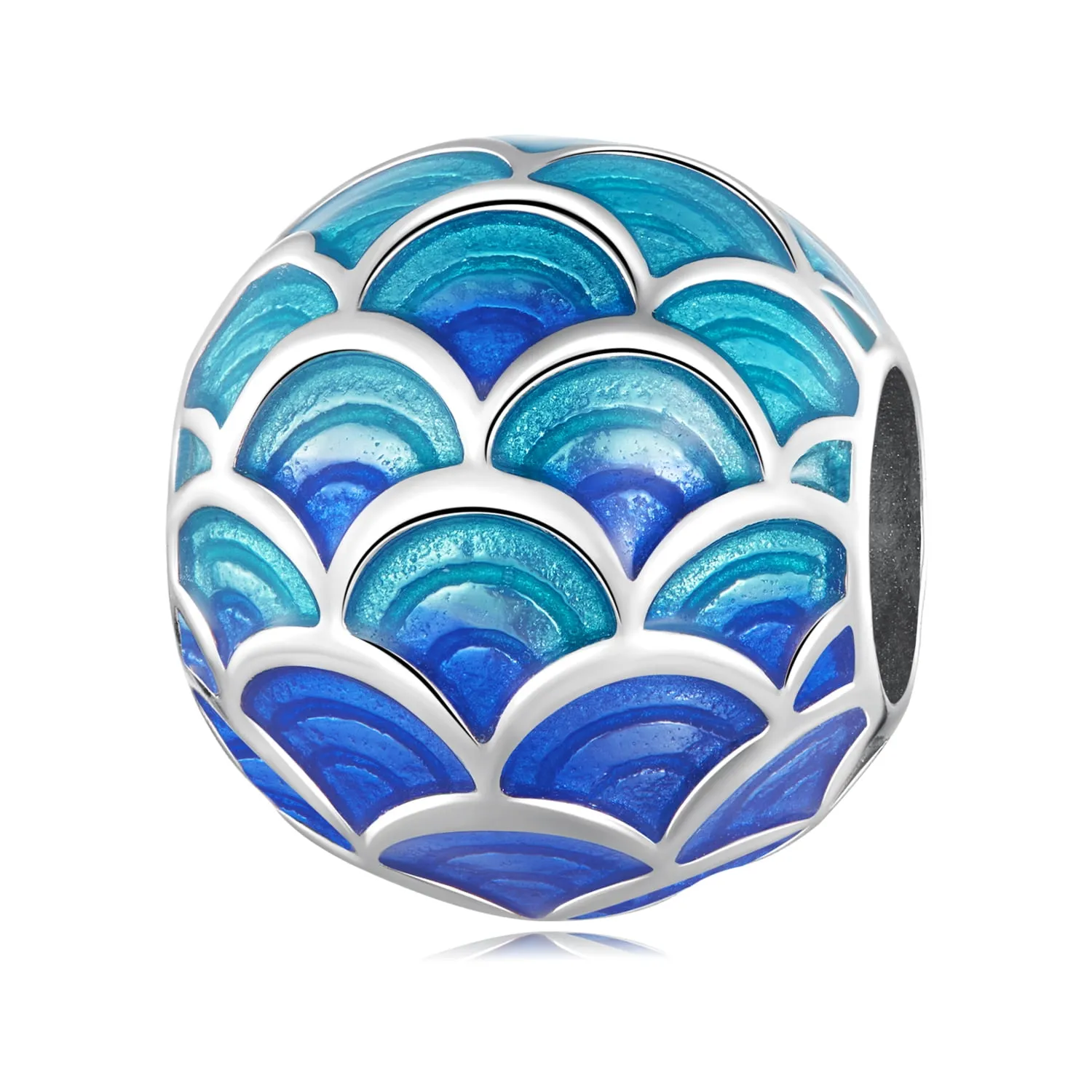 Charms w smocze łuski koralik beads srebro 925