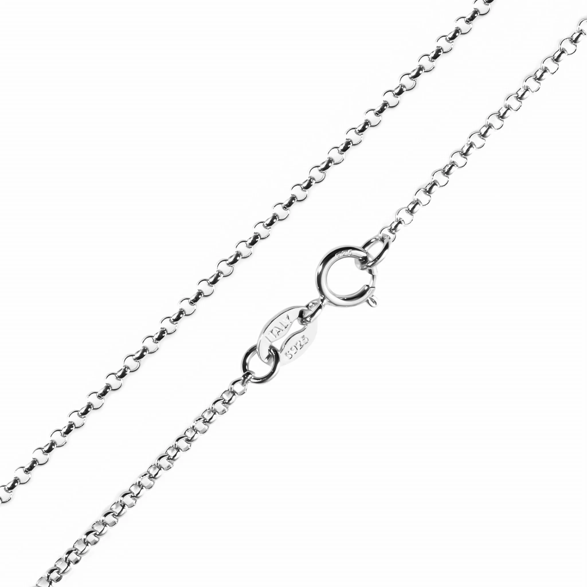 NC02 Srebrny naszyjnik do zawieszek charms 45cm