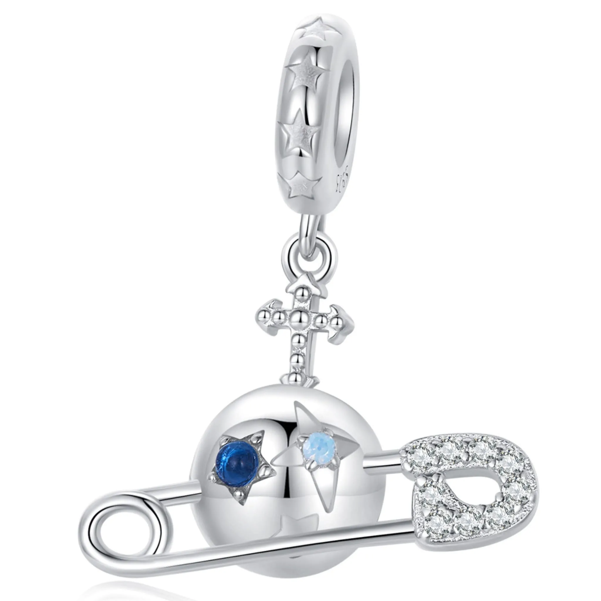 Planeta kosmos srebrny charms zawieszka beads srebro 925