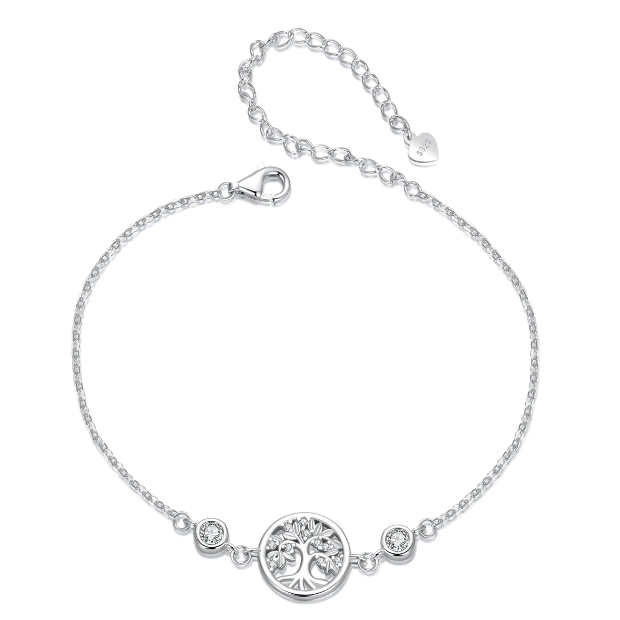 Srebrna bransoletka z drzewem genealogicznym srebro 925